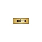 Özarslan Dizayn Departman Kapı İsimliği Lojistik 7x20 cm Altın Renk Metal Yönlendirme Levhası