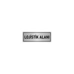 Özarslan Dizayn Departman Kapı İsimliği Lojistik 7x20 cm Gümüş Renk Metal Yönlendirme Levhası