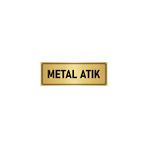 Özarslan Dizayn Departman Kapı İsimliği Metal Atık 5x20 cm Altın Renk Metal Yönlendirme Levhası