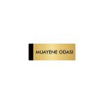 Özarslan Dizayn Departman Kapı İsimliği Muayene Odası 10x20 cm Gümüş Renk Metal Yönlendirme Levhası