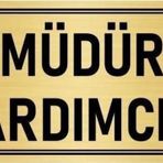 Özarslan Dizayn Departman Kapı İsimliği Müdür Yardımcısı 5x20 cm Altın Renk Metal Yönlendirme Levhası