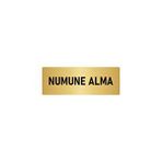 Özarslan Dizayn Departman Kapı İsimliği Numune 10x20 cm Altın Renk Metal Yönlendirme Levhası