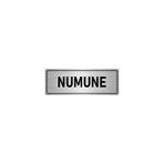Özarslan Dizayn Departman Kapı İsimliği Numune 10x20 cm Gümüş Renk Metal Yönlendirme Levhası