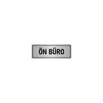 Özarslan Dizayn Departman Kapı İsimliği Ön Büro 10x20 cm Gümüş Renk Metal Yönlendirme Levhası