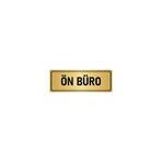 Özarslan Dizayn Departman Kapı İsimliği Ön Büro 5x20 cm Altın Renk Metal Yönlendirme Levhası