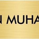 Özarslan Dizayn Departman Kapı İsimliği Ön Muhasebe 7x20 cm Altın Renk Metal Yönlendirme Levhası