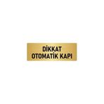 Özarslan Dizayn Departman Kapı İsimliği Otomatik Kapı 10x20 cm Altın Renk Metal Yönlendirme Levhası