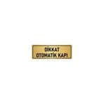 Özarslan Dizayn Departman Kapı İsimliği Otomatik Kapı 5x20 cm Altın Renk Metal Yönlendirme Levhası