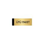 Özarslan Dizayn Departman Kapı İsimliği Paketleme 5x20 cm Altın Renk Metal Yönlendirme Levhası
