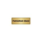 Özarslan Dizayn Departman Kapı İsimliği Pansuman Odası 10x20 cm Altın Renk Metal Yönlendirme Levhası