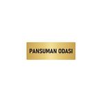Özarslan Dizayn Departman Kapı İsimliği Pansuman Odası 5x20 cm Altın Renk Metal Yönlendirme Levhası