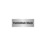 Özarslan Dizayn Departman Kapı İsimliği Pansuman Odası 5x20 cm Gümüş Renk Metal Yönlendirme Levhası