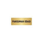 Özarslan Dizayn Departman Kapı İsimliği Pansuman Odası 7x20 cm Altın Renk Metal Yönlendirme Levhası