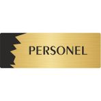 Özarslan Dizayn Departman Kapı İsimliği Personel 10x20 cm Altın Renk Metal Yönlendirme Levhası