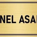 Özarslan Dizayn Departman Kapı İsimliği Personel Asansörü 5x20 cm Altın Renk Metal Yönlendirme Levhası