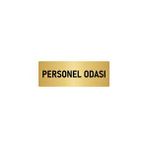 Özarslan Dizayn Departman Kapı İsimliği Personel Odası 5x20 cm Altın Renk Metal Yönlendirme Levhası