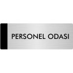 Özarslan Dizayn Departman Kapı İsimliği Personel Odası 7x20 cm Gümüş Renk Metal Yönlendirme Levhası