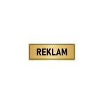 Özarslan Dizayn Departman Kapı İsimliği Reklam 10x20 cm Altın Renk Metal Yönlendirme Levhası