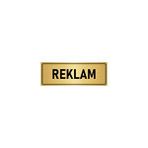 Özarslan Dizayn Departman Kapı İsimliği Reklam 5x20 cm Altın Renk Metal Yönlendirme Levhası