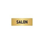 Özarslan Dizayn Departman Kapı İsimliği Salon 5x20 cm Altın Renk Metal Yönlendirme Levhası