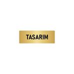 Özarslan Dizayn Departman Kapı İsimliği Tasarım 5x20 cm Altın Renk Metal Yönlendirme Levhası