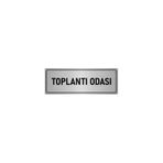Özarslan Dizayn Departman Kapı İsimliği Toplantı Odası 10x20 cm Gümüş Renk Metal Yönlendirme Levhası