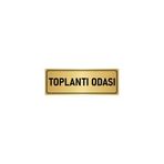 Özarslan Dizayn Departman Kapı İsimliği Toplantı Odası 5x20 cm Altın Renk Metal Yönlendirme Levhası