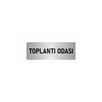 Özarslan Dizayn Departman Kapı İsimliği Toplantı Odası 5x20 cm Gümüş Renk Metal Yönlendirme Levhası