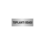 Özarslan Dizayn Departman Kapı İsimliği Toplantı Odası 7x20 cm Gümüş Renk Metal Yönlendirme Levhası