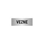 Özarslan Dizayn Departman Kapı İsimliği Vezne 10x20 cm Gümüş Renk Metal Yönlendirme Levhası