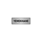 Özarslan Dizayn Departman Kapı İsimliği Yemekhane 10x20 cm Gümüş Renk Metal Yönlendirme Levhası