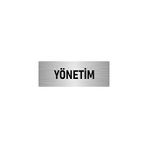 Özarslan Dizayn Departman Kapı İsimliği Yönetim 7x20 cm Gümüş Renk Metal Yönlendirme Levhası