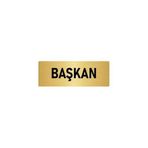 Özarslan Dizayn Departman Kapı İsimliği Yönetim Kurulu Başkanı 5x20 cm Altın Renk Metal Yönlendirme Levhası