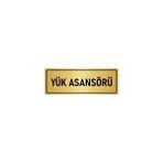 Özarslan Dizayn Departman Kapı İsimliği Yük Asansörü 10x20 cm Gümüş Renk Metal Yönlendirme Levhası