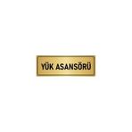 Özarslan Dizayn Departman Kapı İsimliği Yük Asansörü 7x20 cm Gümüş Renk Metal Yönlendirme Levhası