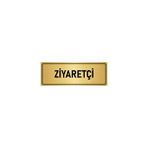 Özarslan Dizayn Departman Kapı İsimliği Ziyaretçi 5x20 cm Altın Renk Metal Yönlendirme Levhası