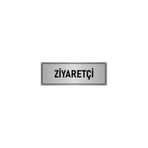 Özarslan Dizayn Departman Kapı İsimliği Ziyaretçi 7x20 cm Gümüş Renk Metal Yönlendirme Levhası
