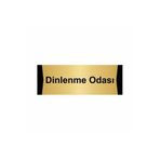 Özarslan Dizayn Dinlenme Odası 10x20 cm Altın Renk Metal Yönlendirme Levhası