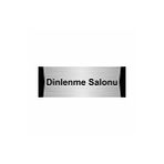 Özarslan Dizayn Dinlenme Salonu 10x20 cm Gümüş Renk Metal Yönlendirme Levhası