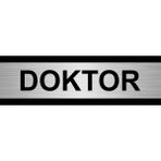 Özarslan Dizayn Doktor 5x20 cm Gümüş Renk Metal Yönlendirme Levhası