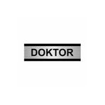 Özarslan Dizayn Doktor 7x20 cm Gümüş Renk Metal Yönlendirme Levhası