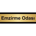 Özarslan Dizayn Emzirme Odası 10x20 cm Altın Renk Metal Yönlendirme Levhası