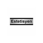 Özarslan Dizayn Estetisyen 7x20 cm Gümüş Renk Metal Yönlendirme Levhası