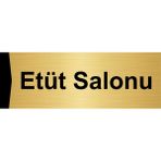 Özarslan Dizayn Etüt Salonu 7x20 cm Altın Renk Metal Yönlendirme Levhası