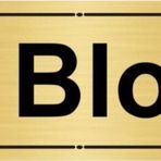 Özarslan Dizayn F Blok 7x20 cm Altın Renk Metal Yönlendirme Levhası