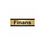 Özarslan Dizayn Finans 5x20 cm Altın Renk Metal Yönlendirme Levhası
