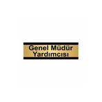 Özarslan Dizayn Genel Müdür Yardımcısı 7x20 cm Altın Renk Metal Yönlendirme Levhası