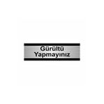 Özarslan Dizayn Gürültü Yapmayınız 7x20 cm Gümüş Renk Metal Yönlendirme Levhası