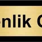 Özarslan Dizayn Güvenlik Odası 10x20 cm Altın Renk Metal Yönlendirme Levhası