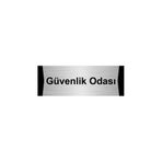 Özarslan Dizayn Güvenlik Odası 7x20 cm Gümüş Renk Metal Yönlendirme Levhası
